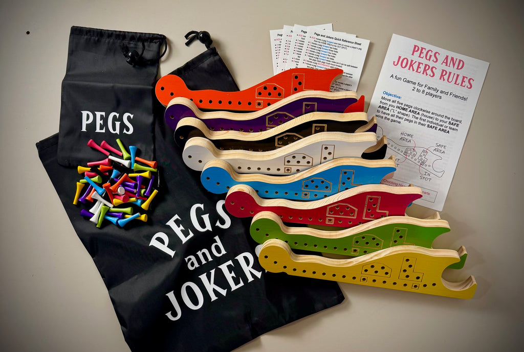 8-Player Pegs & Jokers Game Set