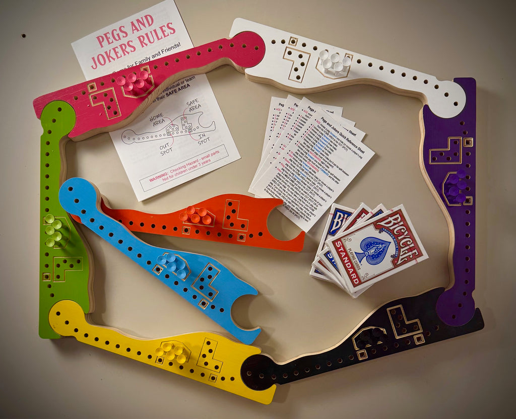 8-Player Pegs & Jokers Game Set